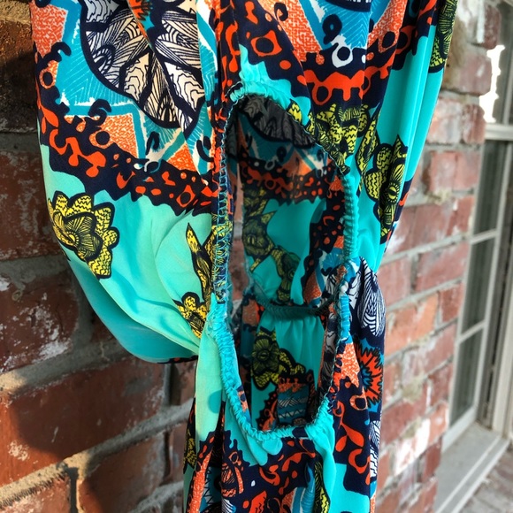 Itro strapless printed maxi dress size small - Picture 3 of 8